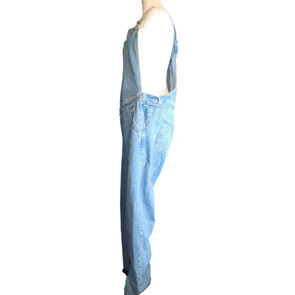 ASOS DESIGN Denim - ASOS DESIGN Womens Light Wash Blue Denim Overalls Relaxed Size 10
